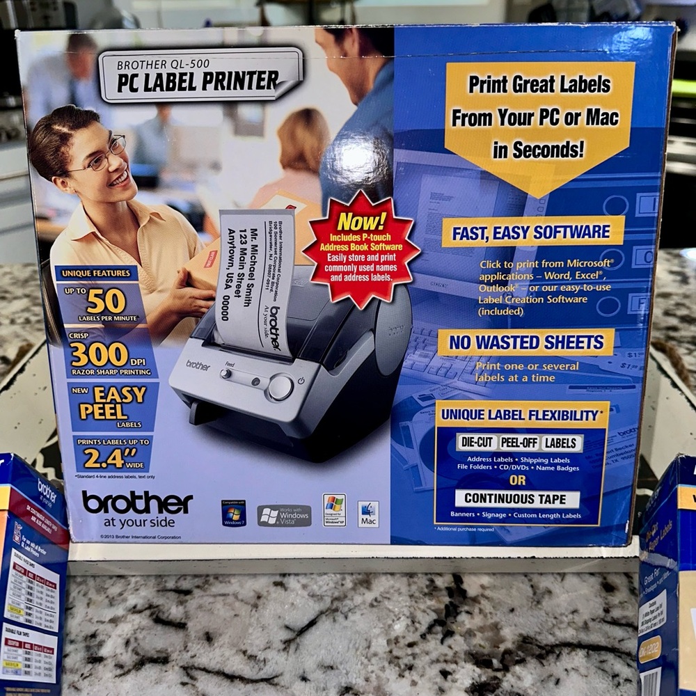 BROTHER QL-500
PC LABEL PRINTER